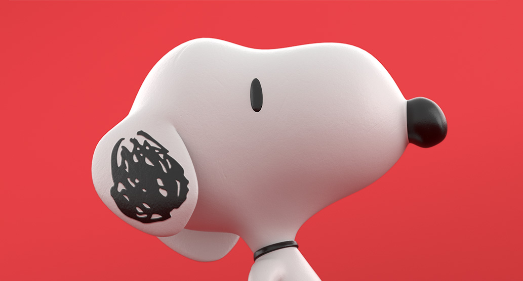 snoopy 3D insignia multimedia