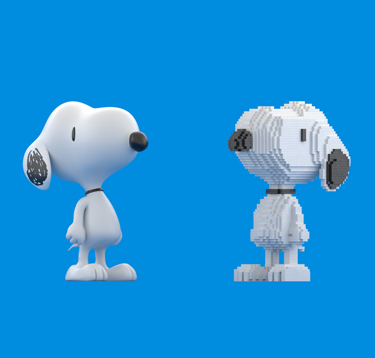 snoopy 3D insignia multimedia