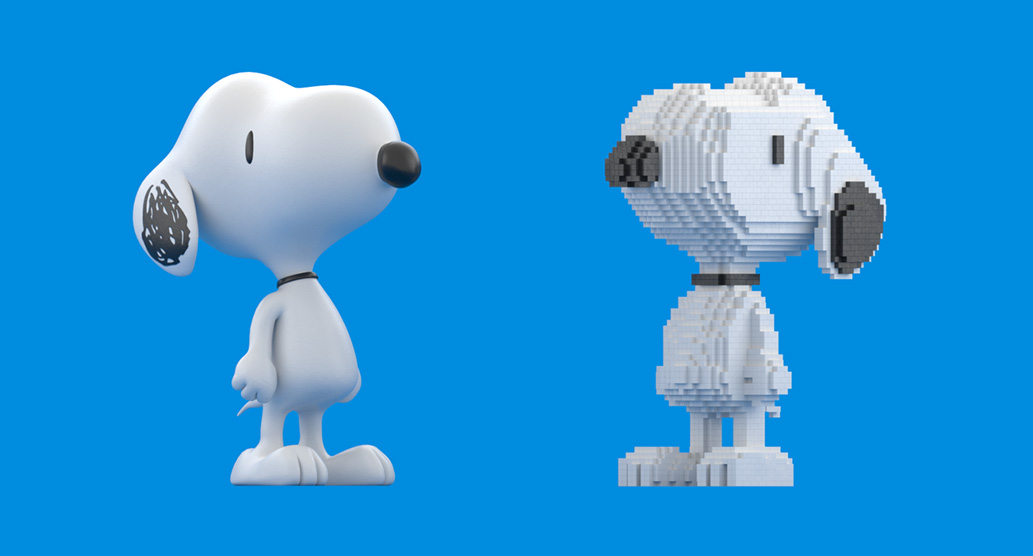 snoopy 3D insignia multimedia