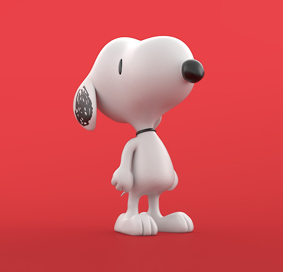 snoopy 3D insignia multimedia