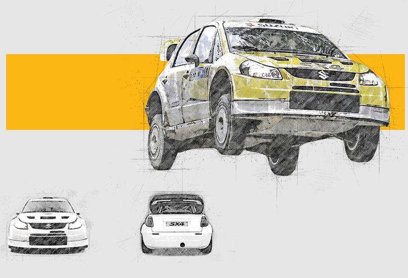 suzuki sx4 wrc sketch